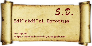 Sárközi Dorottya névjegykártya