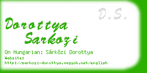 dorottya sarkozi business card